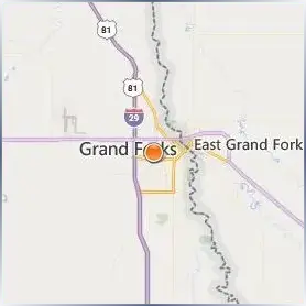 University of North Dakota Location Map University of North Dakota Location Map